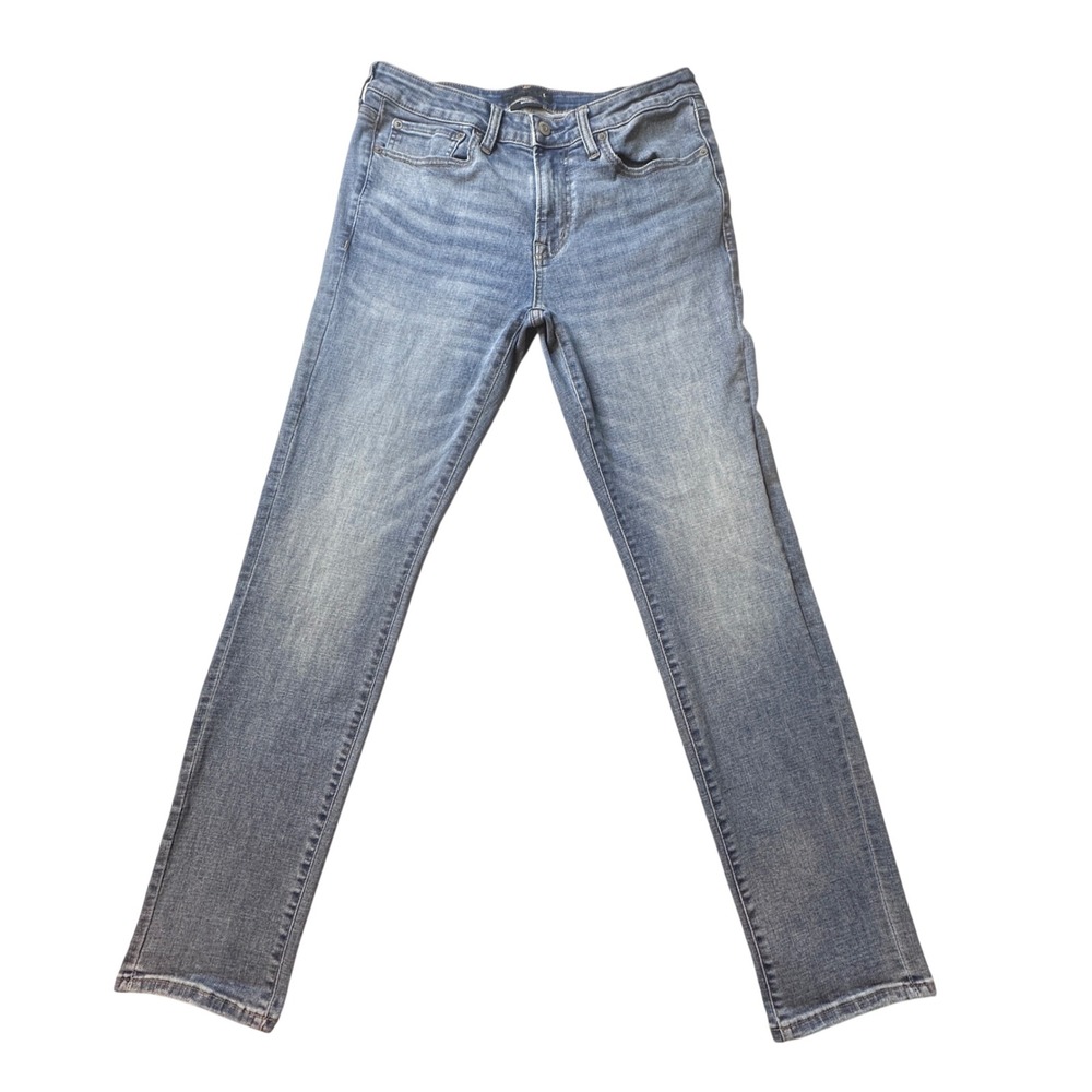 Aeropostale Jeans Mens 32x32 (32x30) Blue Skinny Fit Coolmax Stretch Denim Pants